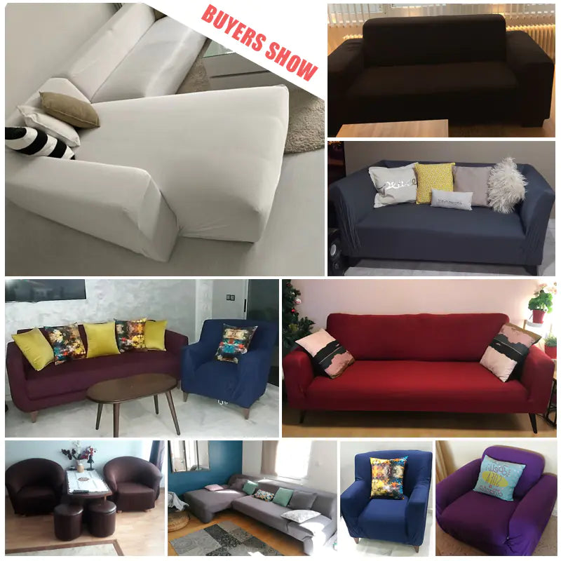 Elastic Sofa Cover with Armrest Chair Cover Set