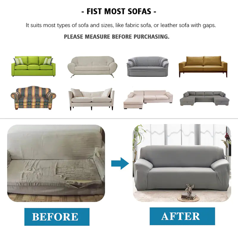 Elastic Sofa Cover with Armrest Chair Cover Set