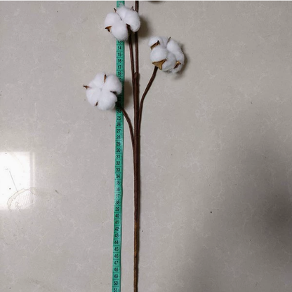 Artificial Cotton Stem for Decor